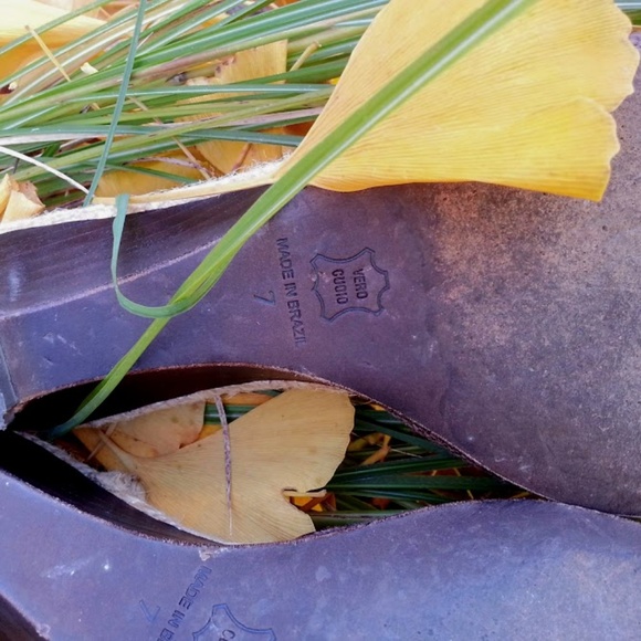 Kenneth Cole Brown Green linen jute-soled slide sandals size 7 - Picture 6 of 7